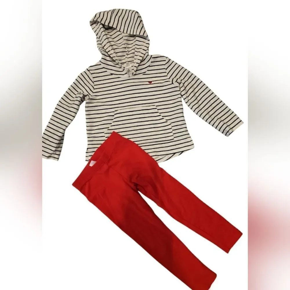 Chic Striped Hoodie with Denim Dress